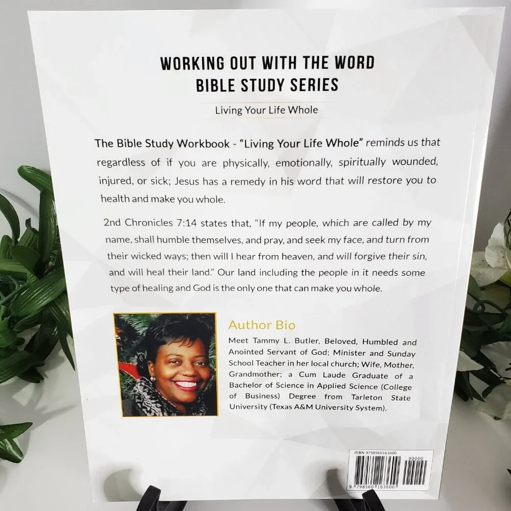 3 Workbooks $15 - Easy & Fun  Bible Activity Workbook - Living Your Life Whole